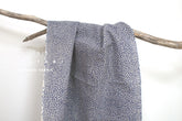 Shokunin Collection Hand-printed Chusen Japanese Tenugui Fabric - Hail 37 grey - panel